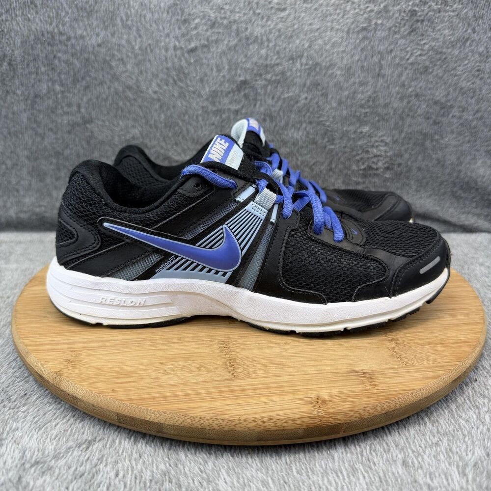 Nike Shoes Womens Size 8.5 Black Blue Mesh Running Training Sneakers 580427-003